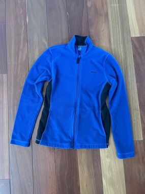 Reebok Navy and Black Full-Zip Fleece Jacket